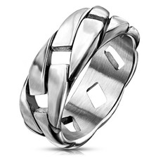 Mens CHUNKY Chain Link Ring