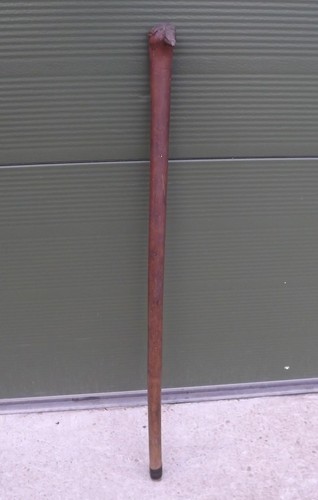 Antique wooden walking stick - antique,