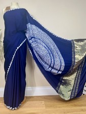 Blue Pure Modal Silk Shibori