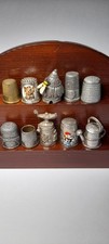 10 COLLECTABLES MIXED METAL THIMBLES 
