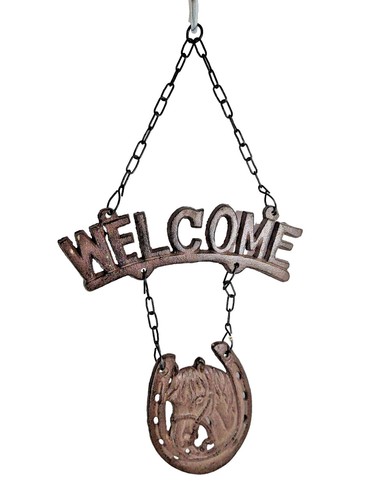 Welcome sign horse - horse, in