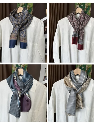 Men mulberry silk scarf - silk,