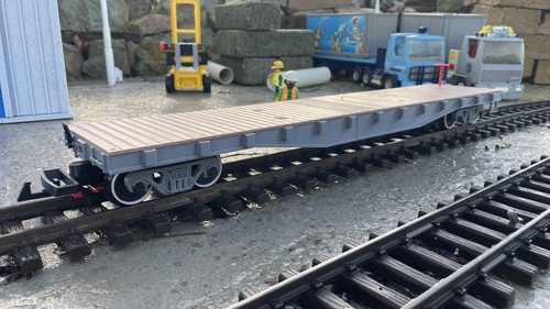 Scale 50ft flat wagon - g,