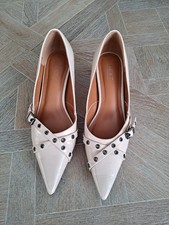 Next Forever Comfort Ivory Kitten Heel Court Shoes Size 8