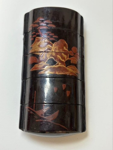 Japanese antique wooden inro - antique,
