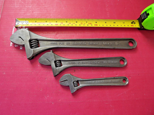 Bahco adjustable spanners - adjustable,