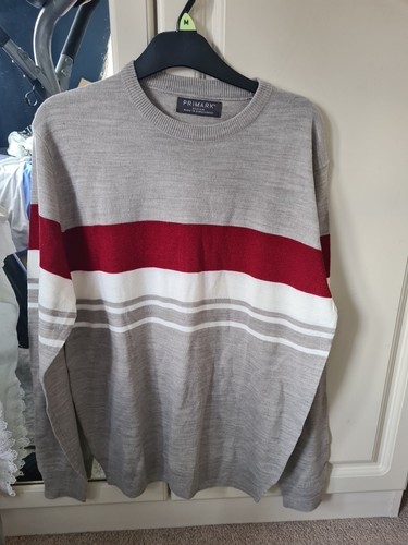 Mens jumper grey - , red