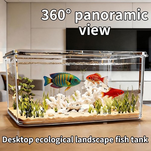 Mini fish tank - fish, glass