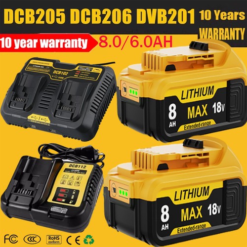 0ah 18volt for dewalt - 8.0ah,