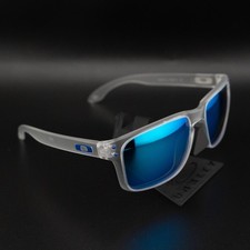 NEW Oakley Holbrook M Polarized P Black Sunglasses Crystal / Blue / HB