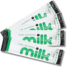 Milk Sachets Semi Skimmed Longlife In A Sticks Travel UHT Dairies 10ml 1-40