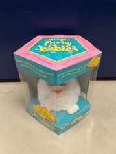 New Furby baby in colour white, baby blue and pink (1999) still in box unused