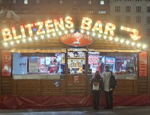 Twin axle mobile bar wooden - twin,