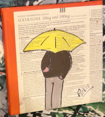 Meddyginiaeth mixed media - mixed, art