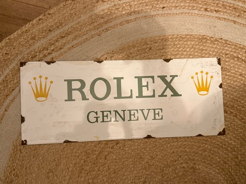 Large rolex enamel advertising - large,