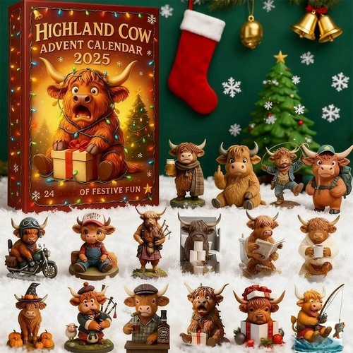 Highland cow advent calendar - highland,