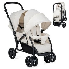Costway Double Pushchair with
