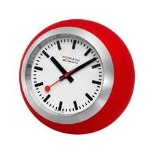 Mondaine 60Mm Red Table Clock