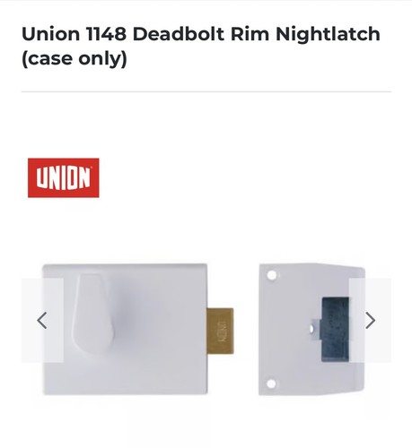 Union deadbolt nightlatch - nightlatch, 60mm