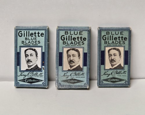 Vintage gillette blue - vintage, blade