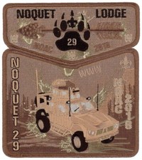 Boy Scout OA 29 Noquet Lodge 2018 NOAC Military Army Hummer Flap Set