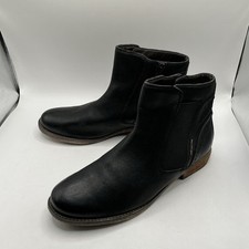 Josef Seibel Black Leather Ankle Boots - Size 8/42