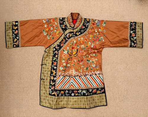 Chinese silk embroidered
