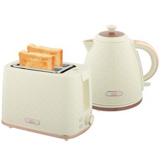 HOMCOM Kettle and Toaster Set