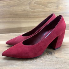 PRADA Pointed Toe Red Suede