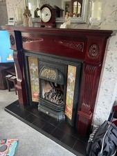 Mahogany Carved Fire Suround &