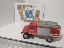 Pmpb5-0221 Fire Truck Firefighters Welly Mercedes Unimog 637