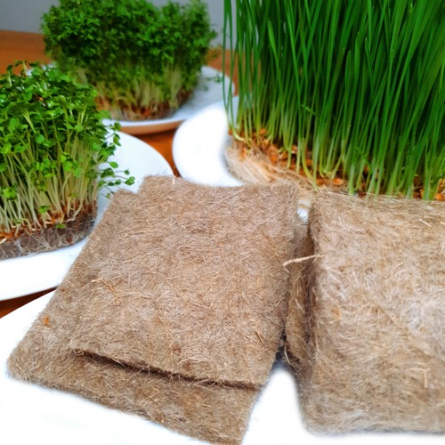 Natural fibre mat hydroponic - natural,