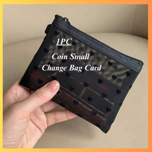 Leather mini purse - coin, small