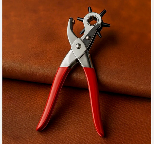 Revolving leather hole - hole, punch