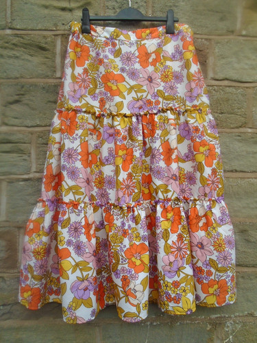 Tiered summer skirt size - size, 16