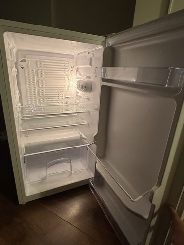 Small white fridge swan - fridge, (swan