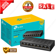 8 Port TP-LINK Gigabit Fast Ethernet Switch LAN Network Splitter Hub Wired UK