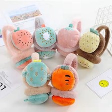 Girls Children Adjustable Winter Earmuffs Plush Ear Sequin Warmer Muffs Headband