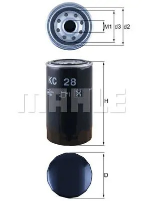 Fuel filter spin - filter, kc