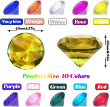 40Mm Gemstones for Kids, 10Pcs
