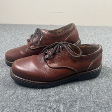 Josef Seibel Shoes Mens Size 9 Brown Leather Lace Up Casual Comfort Derby