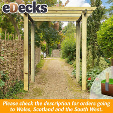 Ex Display Heavy Duty Royal Walkway Pergola Pressure Treated 2.4m x 2.4m Cheap