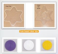 Pegboard For Midi 5mm Fuse Beads - Star, Circle, e.g. Hama Perler Artkal