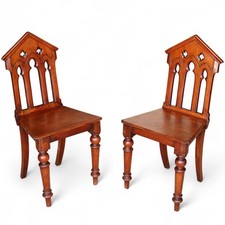 Pair Of Antique Mahogany Pugin
