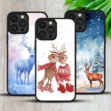 CHRISTMAS REINDEER CASE FOR IPHONE SAMSUNG HUAWEI GOOGLE SNOW GIFT PHONE COVER