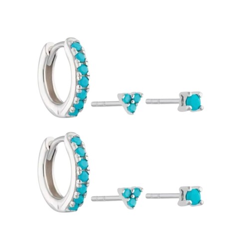 Classic pairs zirconia stud - classic, 3