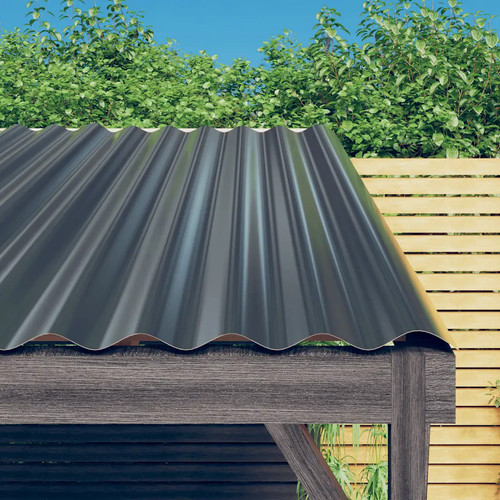Roof panels anthracite 12pcs - panels,