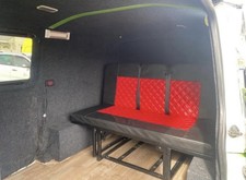 Full Size Rock And Roll Bed with seatbelts - Campervan