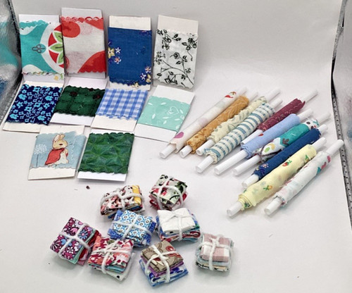 Dolls house haberdashery items