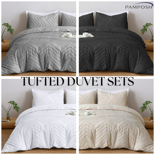 Duvet cover set tufted luxury - duvet,